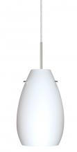 Besa Lighting J-412607-SN - Besa Pera 9 Pendant For Multiport Canopy Satin Nickel Opal Matte 1x100W Medium Base