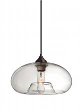 Besa Lighting J-BANACL-BR - Besa Pendant For Multiport Canopy Bana Bronze Clear 1x60W Medium Base