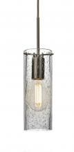 Besa Lighting J-JUNI10CL-EDIL-BR - Besa, Juni 10 Pendant For Multiport Canopy, Clear Bubble, Bronze, 1x4W LED Filament