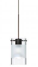 Besa Lighting RXP-6524EC-BR - Besa Pendant Scope Bronze Clear/Frost 1x50W Halogen Mr16