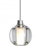 Besa Lighting RXP-BOCA5CL-SN - Besa, Boca 5 Cord Pendant, Clear, Satin Nickel Finish, 1x35W Halogen