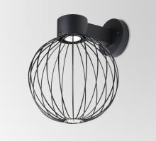 Besa Lighting SULTANA-G-WALL-LED-BK - Besa, Sultana Globe Wall Sconce, Black Finish, 1x4W LED