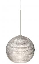 Besa Lighting X-4615GL-LED-SN - Besa Pendant For Multiport Canopy Kristall 6 Satin Nickel Glitter 1x5W LED