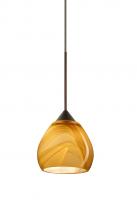 Besa Lighting X-5605HN-LED-BR - Besa Pendant For Multiport Canopy Tay Tay Bronze Honey 1x5W LED