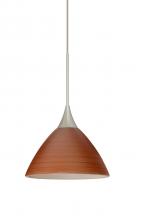 Besa Lighting XP-1743CH-SN - Besa Pendant Domi Satin Nickel Cherry 1x50W Halogen