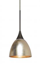 Besa Lighting XP-1758GF-BR - Besa Divi Pendant, Gold Foil, Bronze, 1x50W Halogen