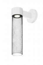 Besa Lighting JUNI16CL-WALL-LED-WH - Besa, Juni 16 Outdoor Sconce, Clear Bubble, White Finish, 1x4W LED