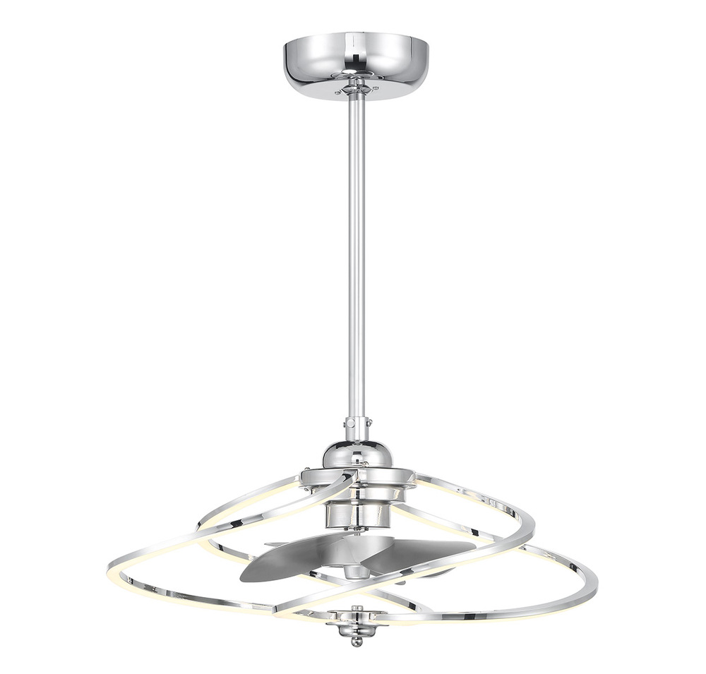 Hydra LED Fan D'Lier in Polished Chrome