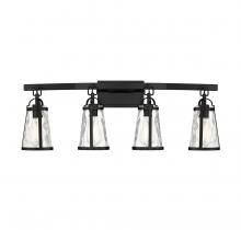 Savoy House 8-560-4-BK - Albany 4-Light Bathroom Vanity Light in Black