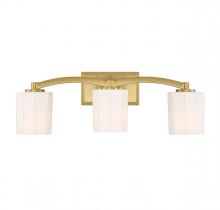 Savoy House 8-7710-3-322 - Whitney 3-Light Bathroom Vanity Light in Warm Brass