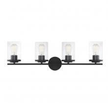 Savoy House 8-8020-4-BK - Marshall 4-Light Bathroom Vanity Light in 
Matte Black