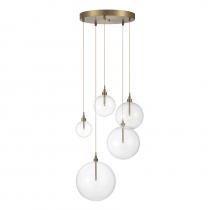 Savoy House M10099NB - 5-light Pendant In Natural Brass