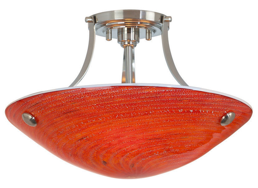 Ceiling Neptune Red Bronze E26 Incandescent 3x60W