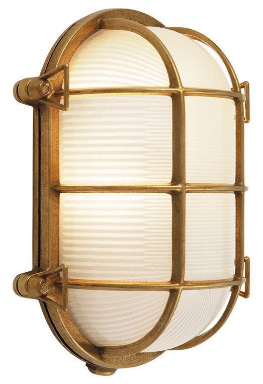 Outdoor Wall Tortuga Ovale Brass Medium Base Incandescent 60W
