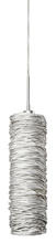 Stone Lighting PD533SIBZX3M - Pendant Coil Long Cylinder Silver Bronze Hal G4 35W 700lm Monopoint