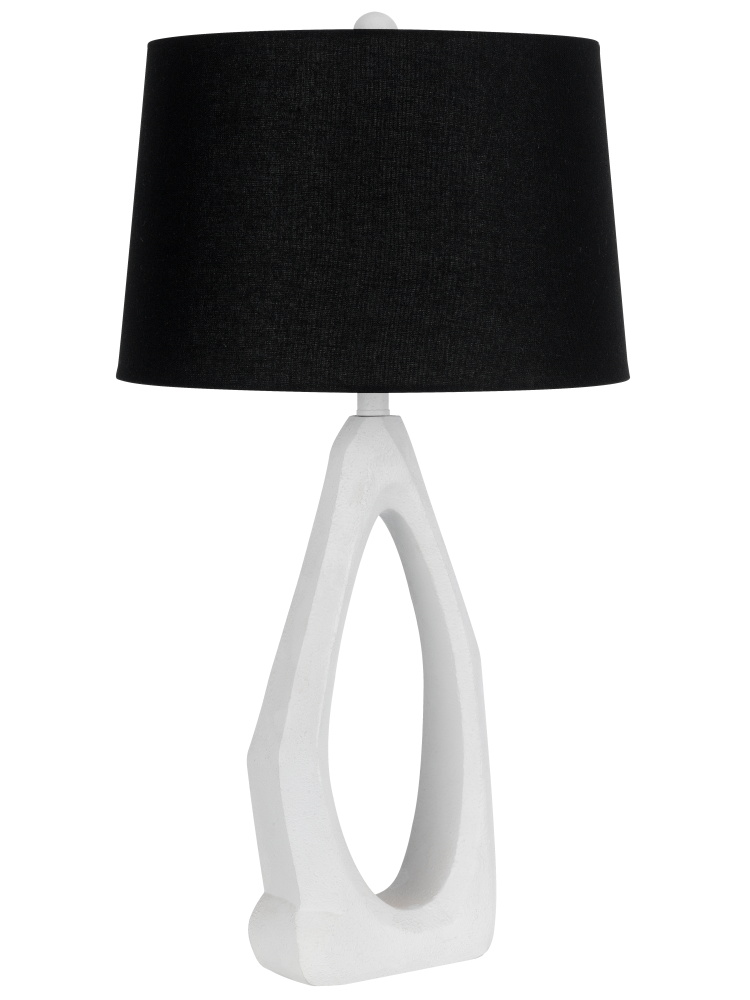 30 In. Height White Resin Table Lamp