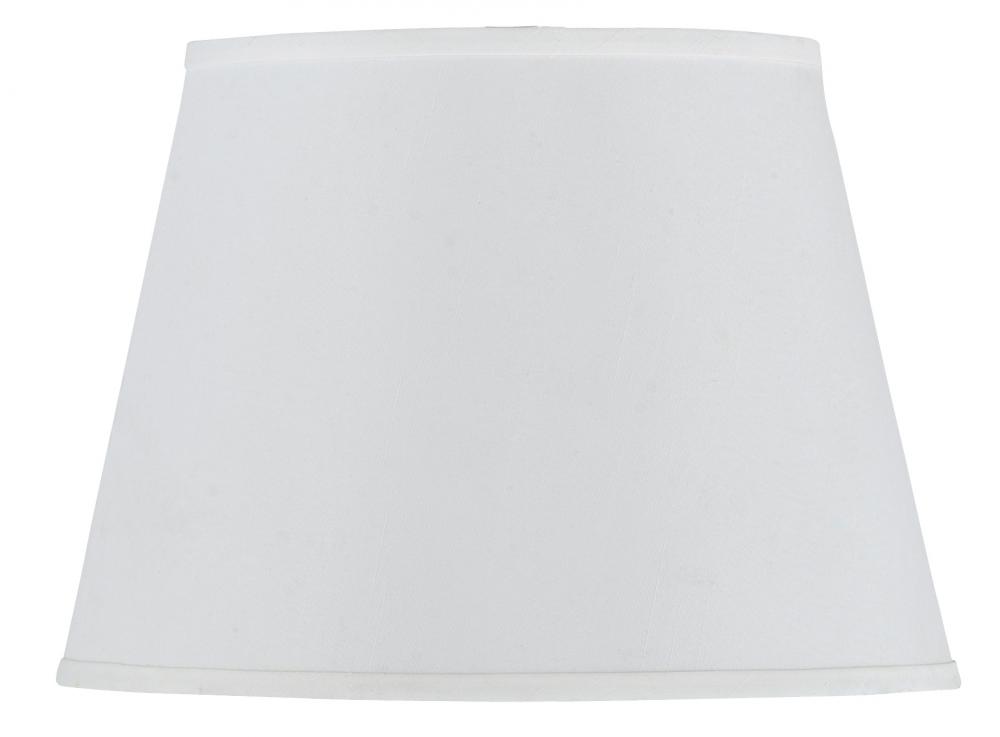 Hardback White Faux Silk Shade