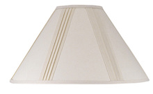 CAL Lighting SH-1003-OW - Side Pleated Linen Shade 6 X 19 X12