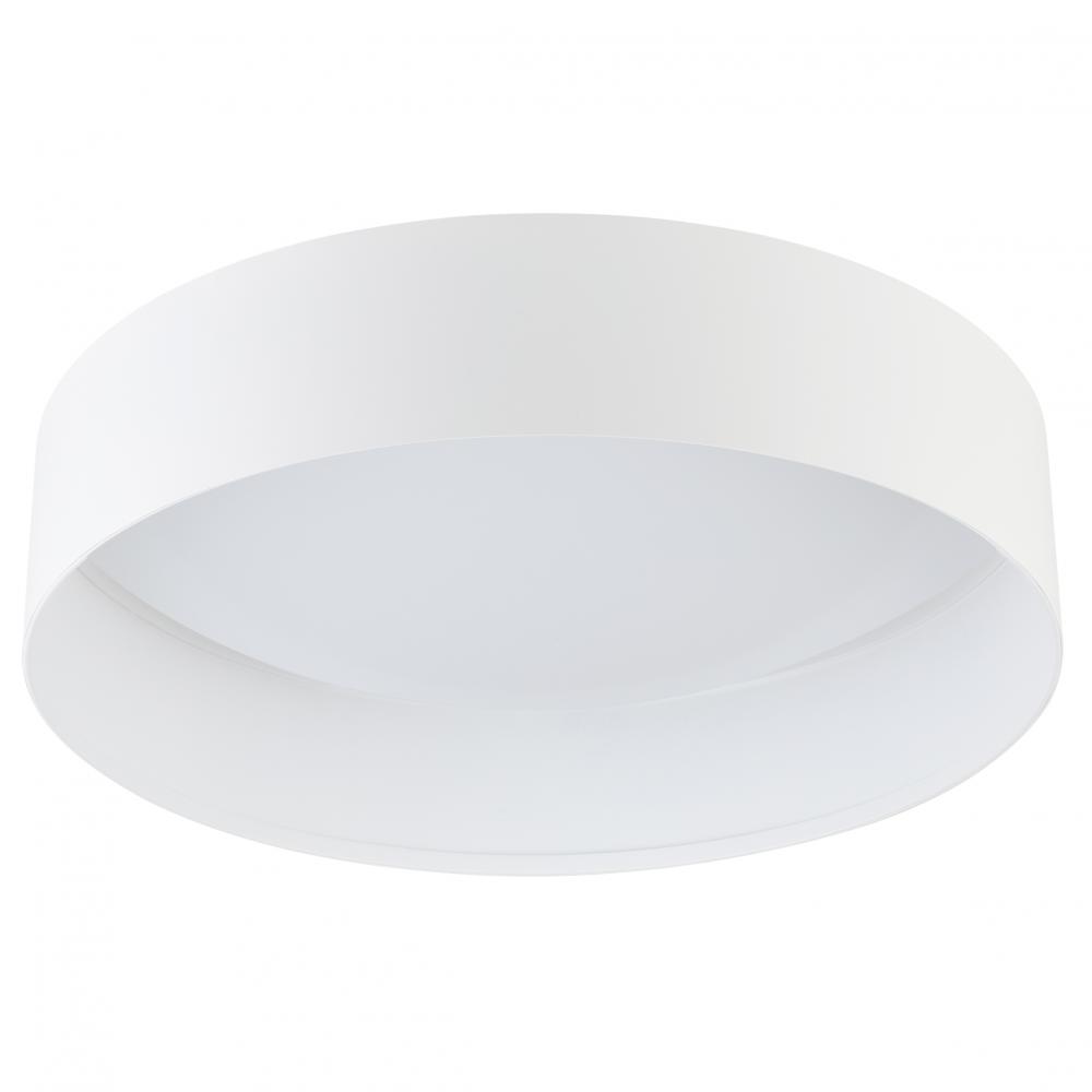 Integrated LED Ceiling Light With a White Finish and White Acrylic Shade 23W Integrated LED