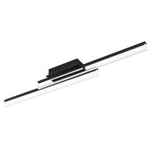 Eglo 204055A - 1x22.3W LED Ceiling Light With Matte Black Finish and Satin Acrylic Shade