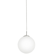 Eglo 85263A - 1x60W Pendant With Matte Nickel Finish & Opal Glass