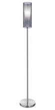 Eglo 90309A - 1x100W Floor Lamp w/ Matte Nickel Finish & Smoked & Inner White Glass Surrounded by an Out