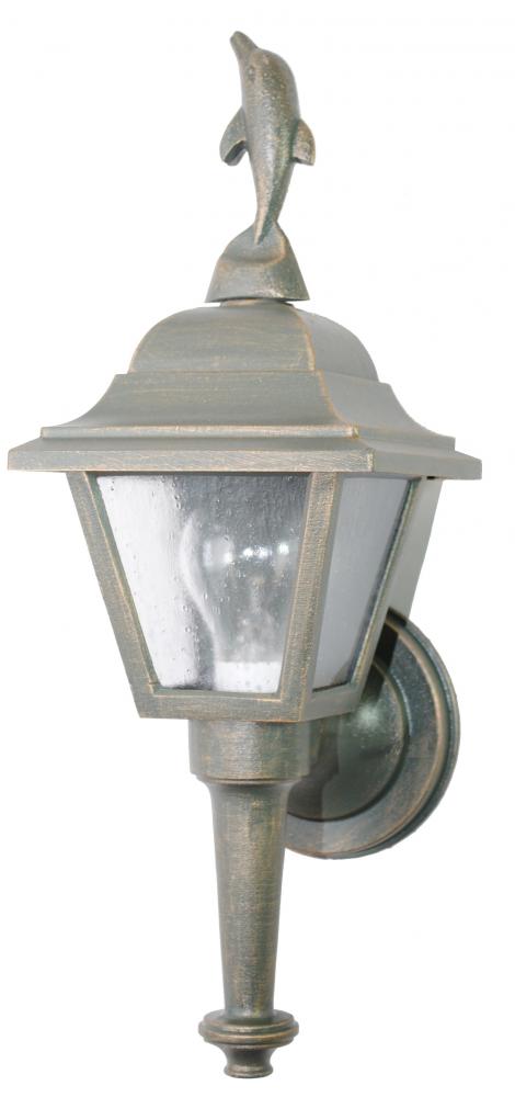 Americana Collection Dolphin Series Model DL1734 Small Outdoor Wall Lantern