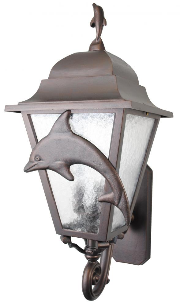 Americana Collection Dolphin Series Model DL179063 Large Outdoor Wall Lantern