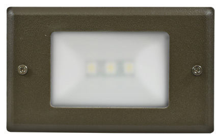 STEP LIGHT LOUVER DOWN & OPEN FACE COVERS 1.5W LED 120V
