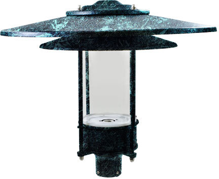 LARGE HAT TOP POST LIGHT FIXTURE LED 20W 85-265V