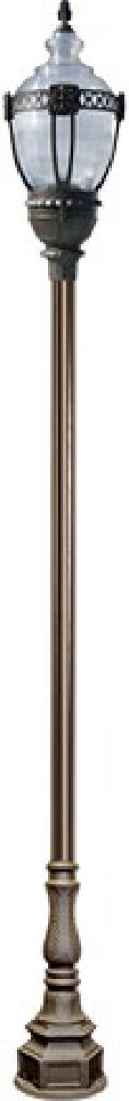 CAST ALUM CLR TOP DECO BASE ACORN FIX 50W MH MT