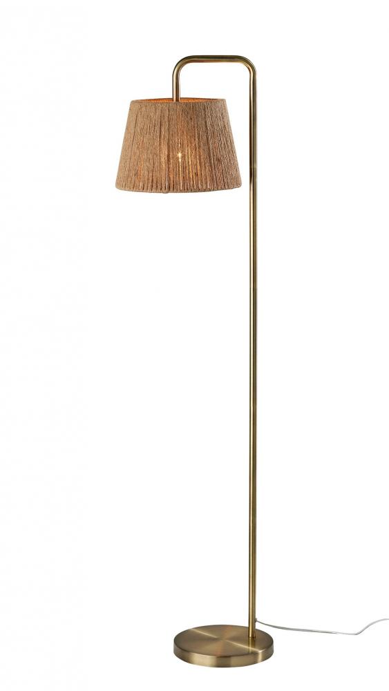 Tahoma Floor Lamp - Antique Brass