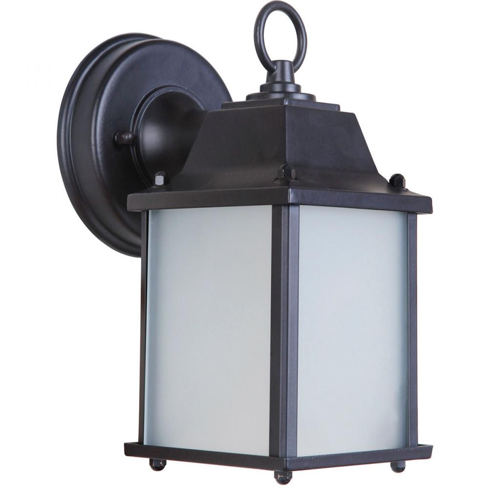 Coach Lights Cast 1 Light Small LED Outdoor Wall Lantern in Oiled Bronze Outdoor