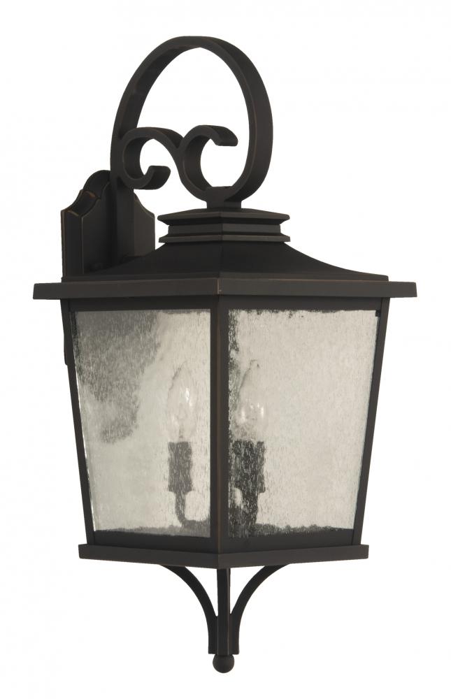 Tillman 3 Light Medium Outdoor Wall Lantern in Dark Bronze Gilded