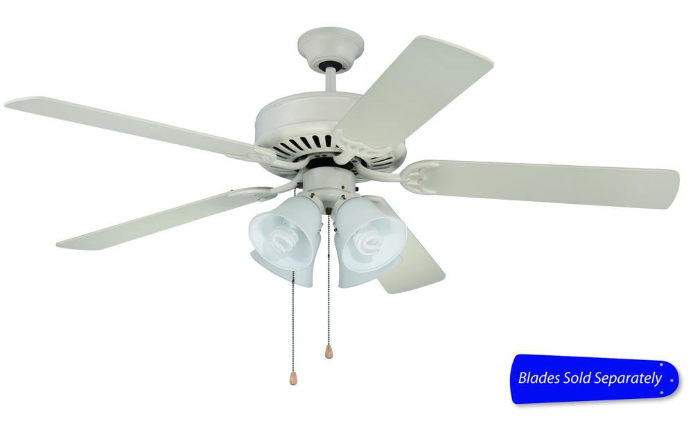 Pro Builder 203 52 Ceiling Fan With Light In Antique White