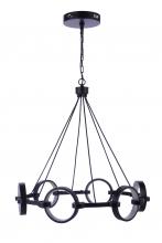 Craftmade 59326-FB-LED - Context 6 Light LED Chandelier in Flat Black