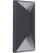 Craftmade Z3402-TBBA-LED - Peak 2 Light Small LED Outdoor Pocket Sconce in Textured Black/Brushed Aluminum