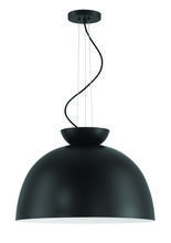 Craftmade 59192-FB - Ventura Dome 1 Light Pendant in Flat Black