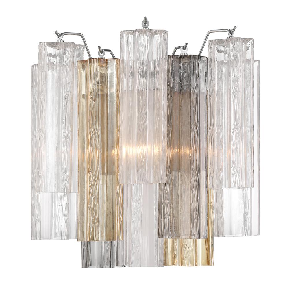 Addis 2 Light Polished Chrome Sconce