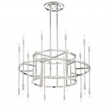 Crystorama ARS-B4020-PN - Aries 20 Light Polished Nickel Chandelier