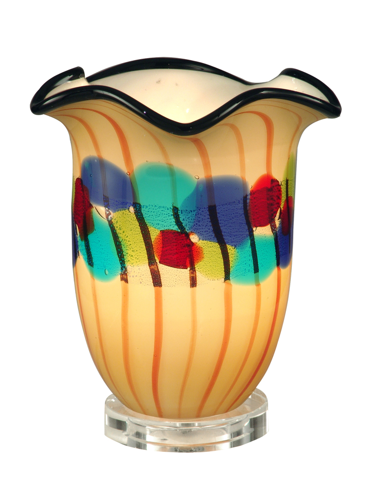 Celebration Hand Blown Art Glass Accent Lamp