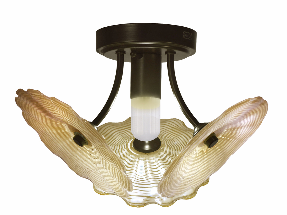 feather flush mount light