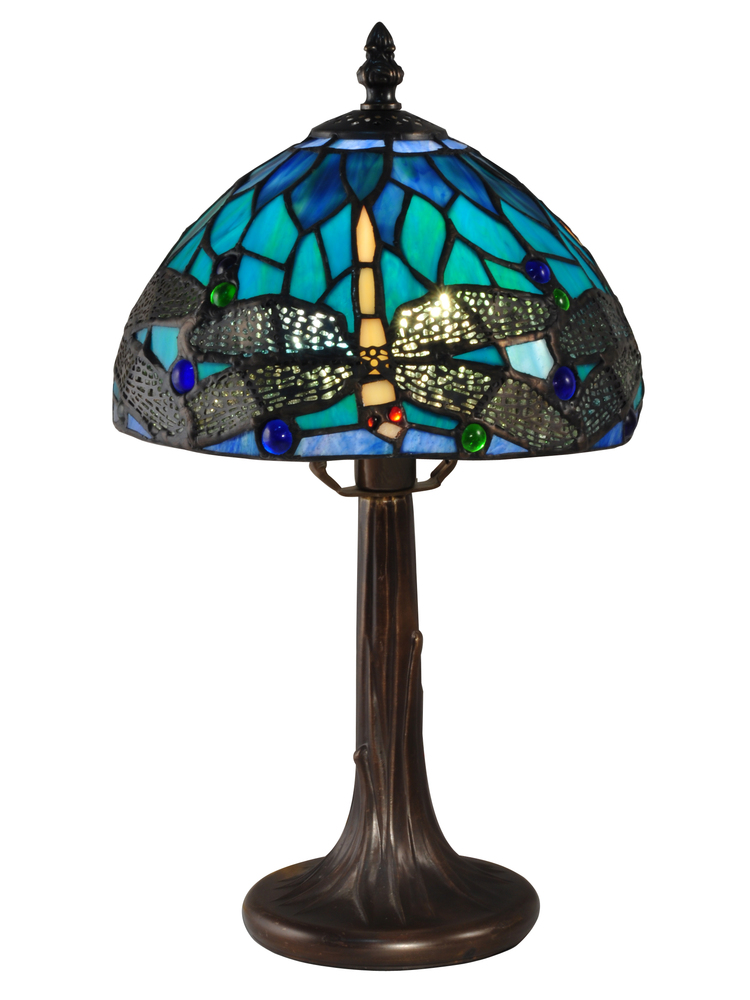 Classic Dragonfly Tiffany Accent Table Lamp