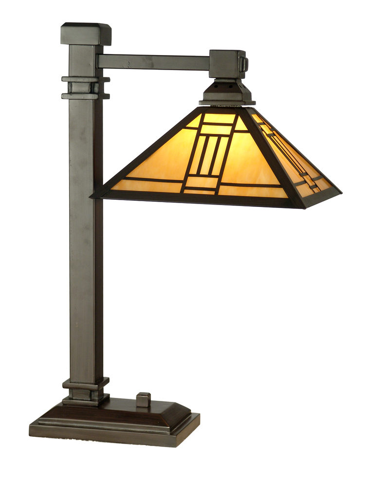 Noir Mission Tiffany Table Lamp