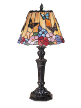 Dale Tiffany TT100587 - Butterfly Peony Tiffany Table Lamp