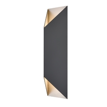 DVI DVP43082SS+BK - Brecon Outdoor Triangular 24 Inch 2 Light Sconce