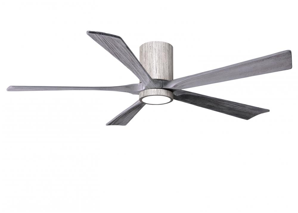 IR5HLK five-blade flush mount paddle fan in Barn Wood finish with 60” solid barn wood tone blade
