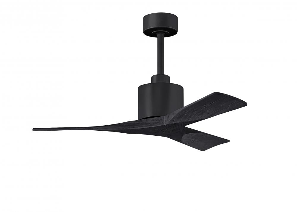 Nan 6-speed ceiling fan in Matte Black finish with 42” solid matte black wood blades
