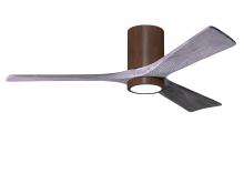 Matthews Fan Company IR3HLK-WN-BW-52 - Irene-3HLK three-blade flush mount paddle fan in Walnut finish with 52” solid barn wood tone bla