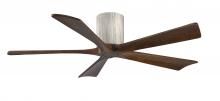 Matthews Fan Company IR5H-BW-WA-52 - Irene-5H five-blade flush mount paddle fan in Barn Wood finish with 52” solid walnut tone blades